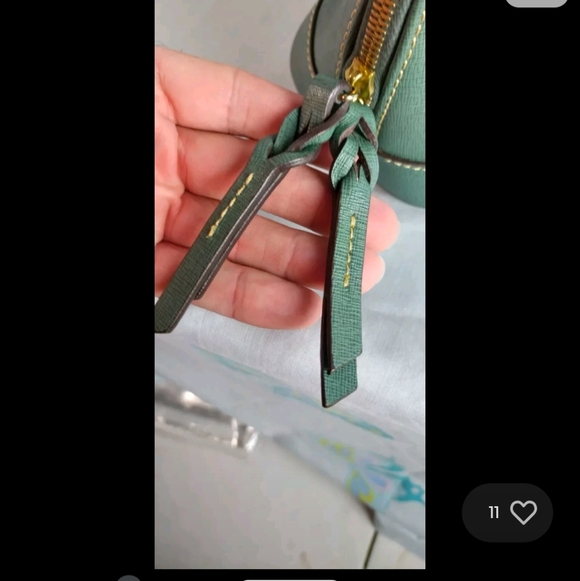 dooney and bourke domed satchel Teal Women's Hand Bag Zip Up Riverdale Fashion - Picture 8 of 16